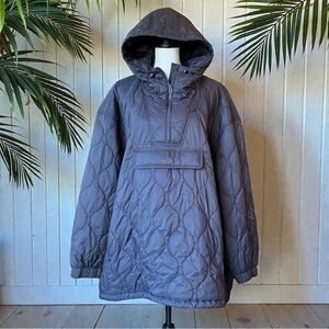 MADEWELL Quilted Packable Popover Puffer Jacket - Black - 3X/4X Estimate